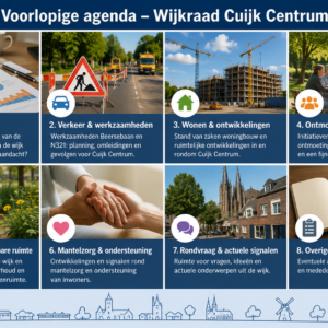 Mogelijk agendapunten WCC vergadering